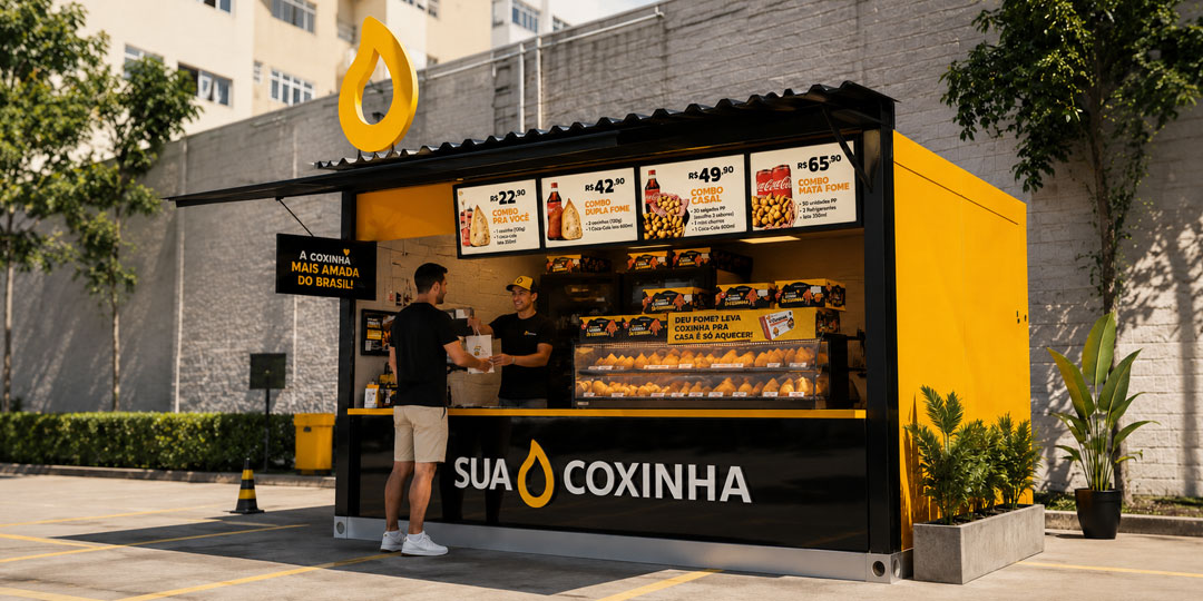 Franquia Sua Coxinha - Modelo Container